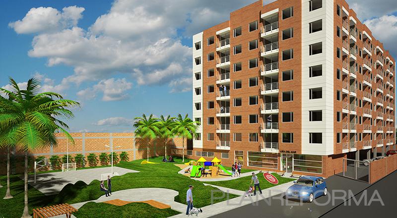 Exterior style tradicional color marron, blanco