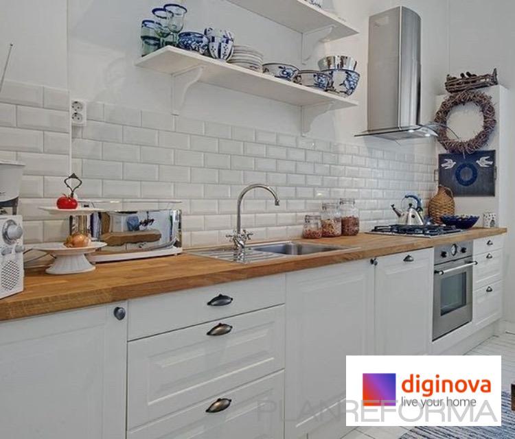 Cocina Estilo moderno Color blanco