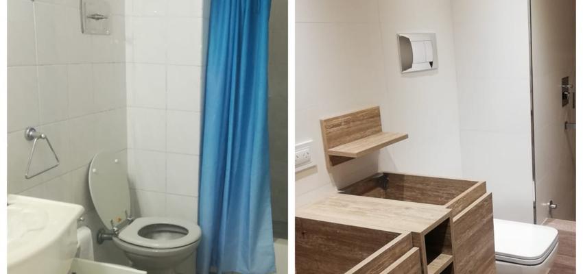 Baño Estilo moderno Color blanco, bronce  diseñado por Diginova live your home | Gremio | Copyright Diginova