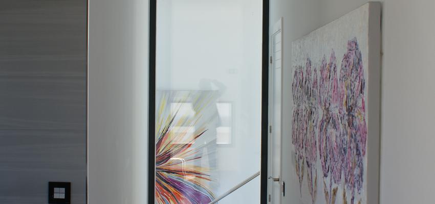 Dormitorio, Pasillo style contemporaneo color azul, blanco  diseñado por Alberto Pérez-Ventana | Arquitecto 