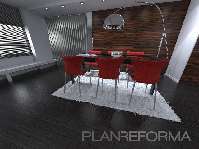 Salon style contemporaneo color rojo, marron, gris, gris  diseñado por dpvdisseny  | Interiorista 