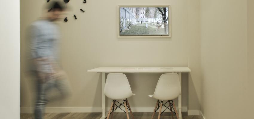 Estudio, Oficina Estilo contemporaneo Color ocre  diseñado por IROKO | Arquitectura, interiorismo y diseño | Arquitecto Técnico 