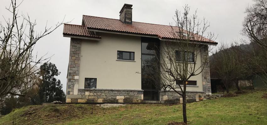 Exterior Estilo eclectico Color beige, gris, gris  diseñado por Métricâ Zero | Reformista, constructor 