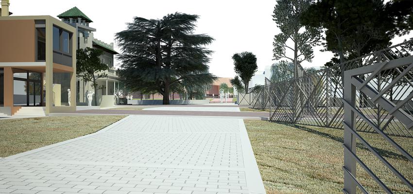 Exterior, Jardin style contemporaneo color marron, gris, negro  diseñado por David Marti Aguiar | Arquitecto 