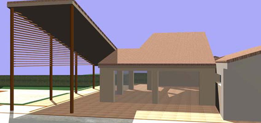 Exterior style contemporaneo color marron, beige  diseñado por David Marti Aguiar | Arquitecto 
