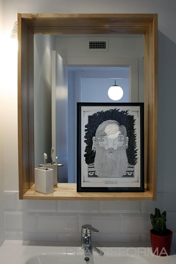 Baño Estilo contemporaneo Color marron, blanco  diseñado por Victoria Aragonés Gomá | Arquitecto | Copyright Victoria Aragonés