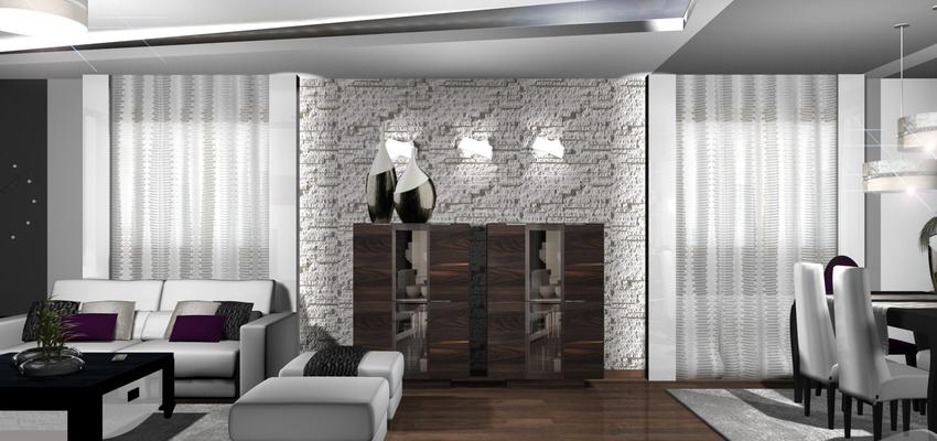 Comedor, Salon Estilo moderno Color marron, gris, gris  diseñado por Cynthia Roman (Diseño de Interior) | Interiorista 