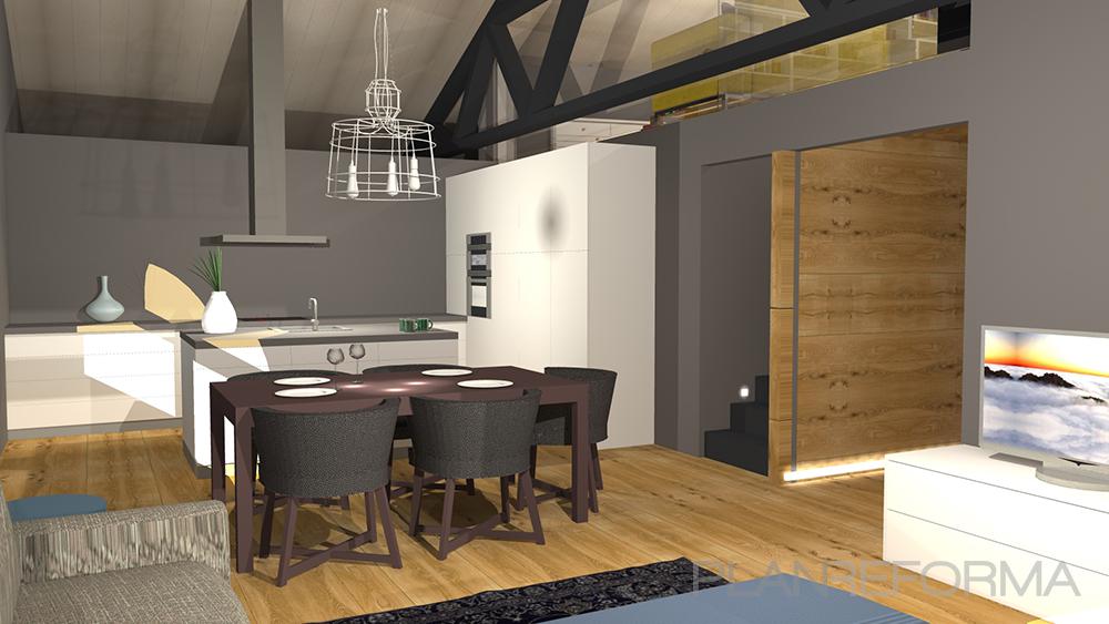 Comedor, Cocina style moderno color marron, beige, blanco  diseñado por CC45 interiorisme | Interiorista | Copyright CC45  interiorisme