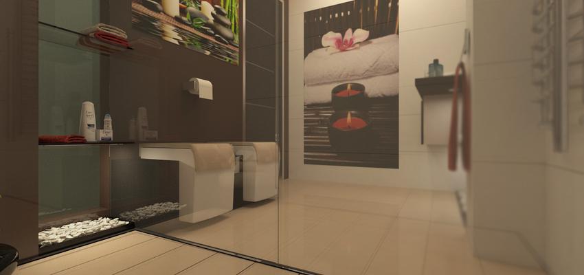 Baño style moderno color beige, marron, marron  diseñado por Jose | Arquitecto Técnico 