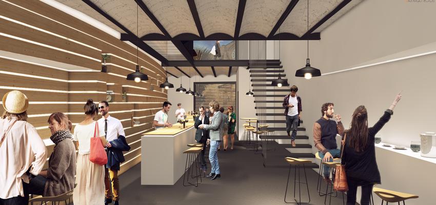 Restaurante, Bar Estilo moderno Color marron  diseñado por b43 arquitectos | Arquitecto 