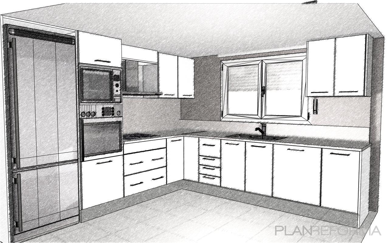 Cocina style tradicional color negro  diseñado por Mobles Adeba SL | Gremio | Copyright Somos los propietarios del croquis.