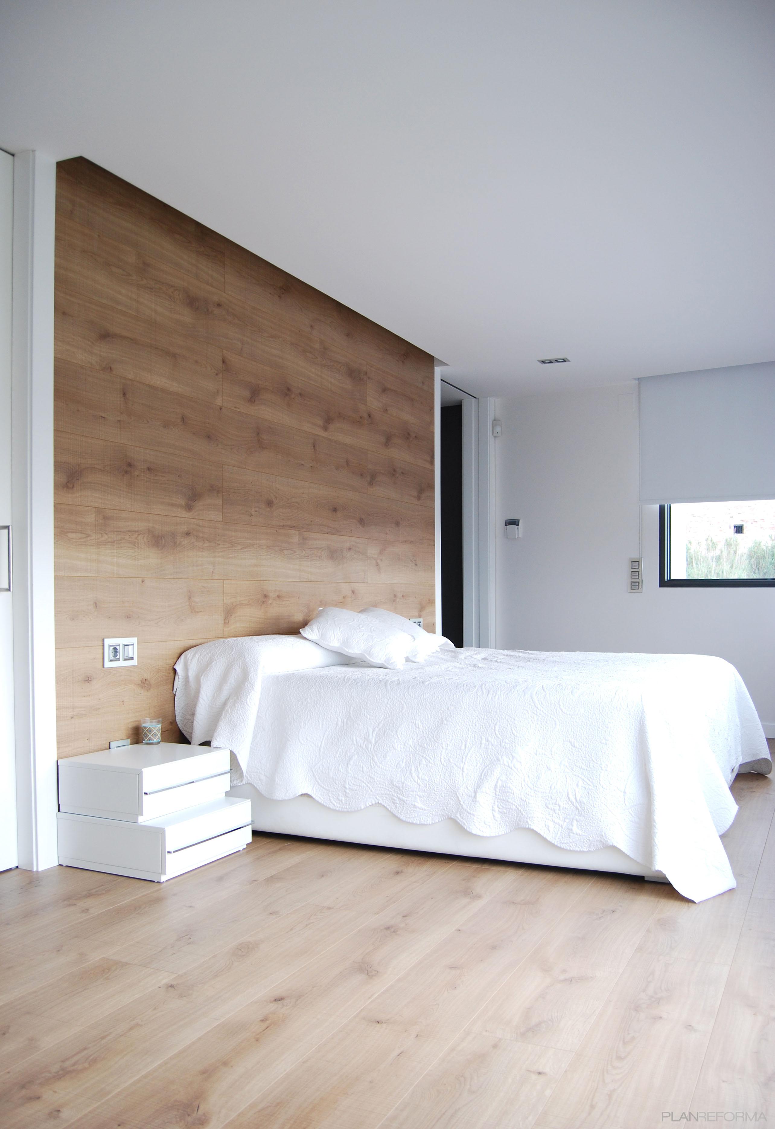 Dormitorio Estilo contemporaneo Color marron, blanco, negro