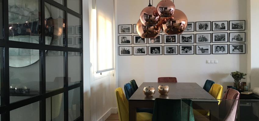 Comedor Estilo contemporaneo Color verde, negro, dorado  diseñado por Sergio Castro | Reformista, constructor | Copyright Sergio Castro