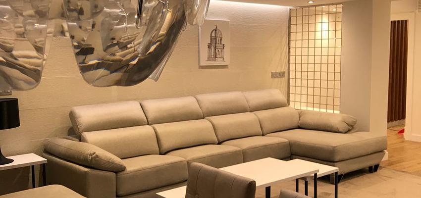 Comedor, Salon Estilo contemporaneo Color beige, marron, blanco  diseñado por Sergio Castro | Reformista, constructor | Copyright Sergio Castro