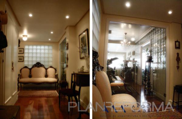 Recibidor, Pasillo style clasico color beige, marron, beige  diseñado por Arquitectos Madrid 2.0 | Arquitecto 