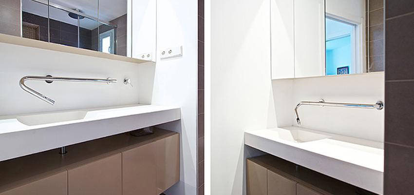Baño style contemporaneo color marron, beige, blanco  diseñado por Arquitectos Madrid 2.0 | Arquitecto 