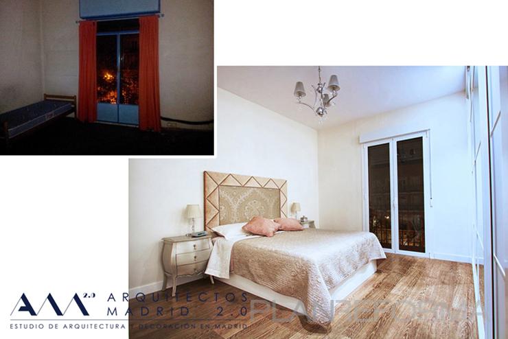 Dormitorio style clasico color beige, blanco, gris  diseñado por Arquitectos Madrid 2.0 | Arquitecto 