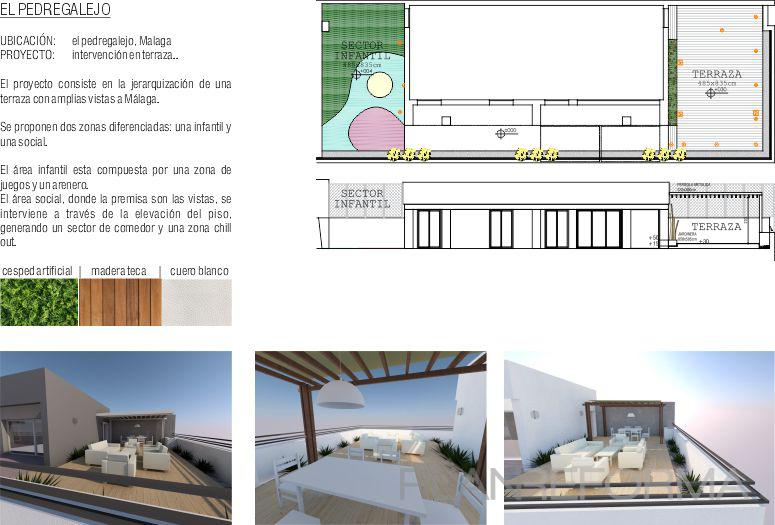 Terraza, Exterior, Jardin Estilo clasico Color verde, blanco, bronce  diseñado por alma arquitectura | Gremio 