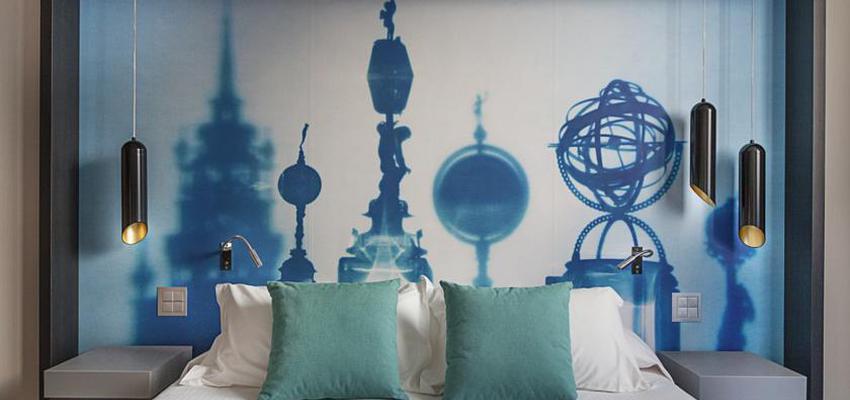 Dormitorio Estilo contemporaneo Color turquesa, azul, azul oscuro, blanco, gris  diseñado por Loftcero | Arquitecto 