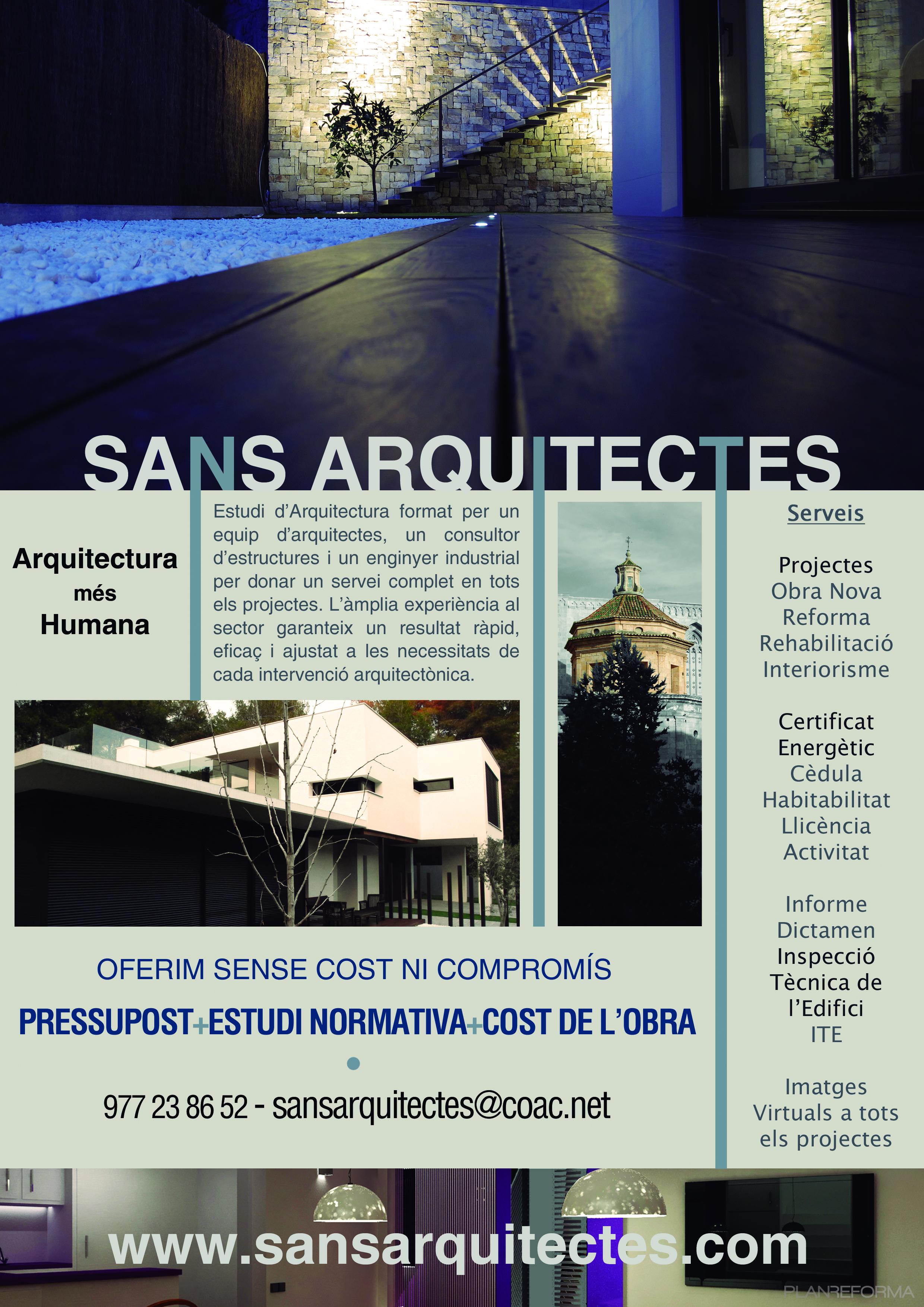 Exterior style contemporaneo color beige, negro, plateado  diseñado por Sans Arquitectes | Arquitecto | Copyright Sans Arquitectes