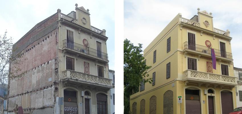 Balcon style tradicional color amarillo, marron, marron  diseñado por MAAP arquitectura i rehabilitació | Arquitecto 