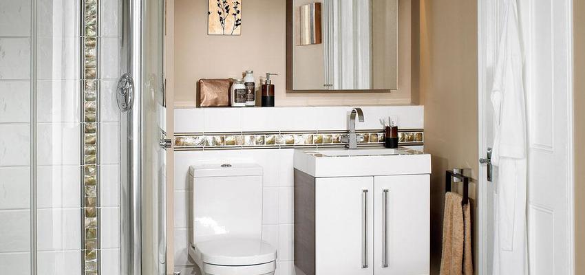 Baño Estilo clasico Color marron, marron, blanco  diseñado por Refomas Barcelona Rubio | Gremio | Copyright reformas barcelona rubio