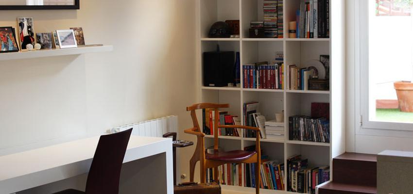 Estudio style contemporaneo color beige, marron, marron  diseñado por Obra de Eva | Interiorista | Copyright soy propietario