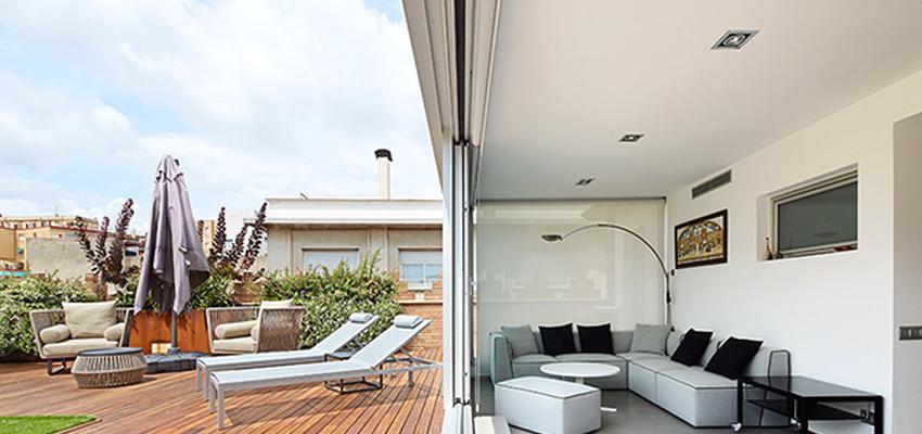 Salon Estilo contemporaneo Color marron, gris, negro  diseñado por Jordi Sagalés | Arquitecto 