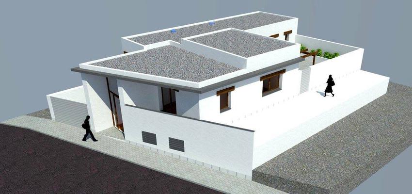 Exterior Estilo mediterraneo Color negro  diseñado por H arquitectura | Arquitecto Técnico | Copyright H arquitectura