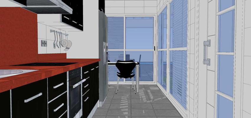 Cocina style moderno color marron, marron, gris, negro  diseñado por MIGUEL ANGEL MANCILLA MILLON | Arquitecto 