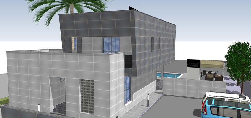 Terraza, Exterior style moderno color gris, gris  diseñado por MIGUEL ANGEL MANCILLA MILLON | Arquitecto 