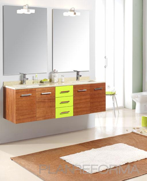 Baño style moderno color amarillo, marron, blanco  diseñado por Reformahogar | Gremio | Copyright Reforma Hogar 