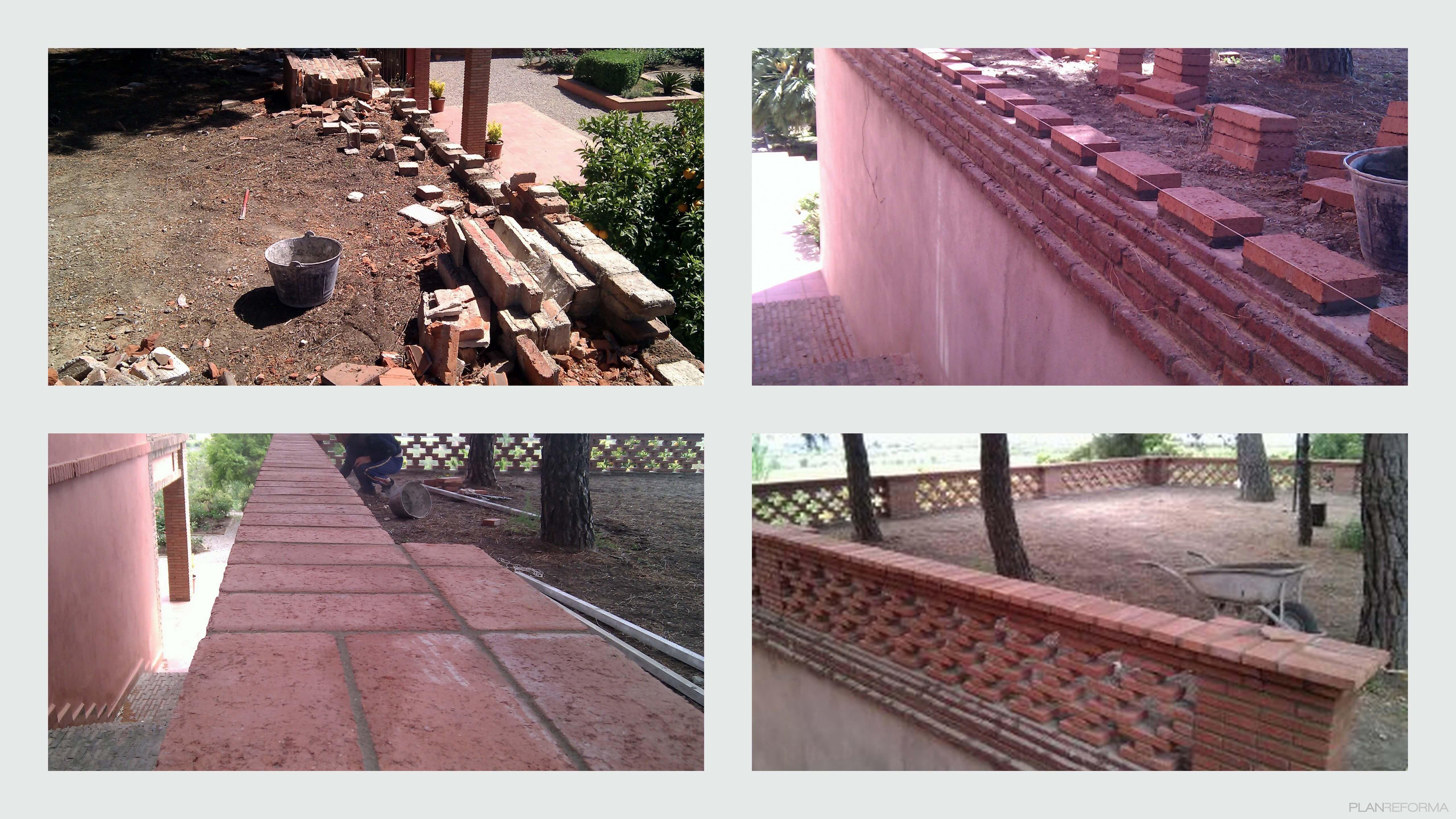 Patio, Exterior, Jardin Estilo clasico Color rosa, marron, bronce  diseñado por Construcció Actual | Gremio | Copyright PROPIETARIO