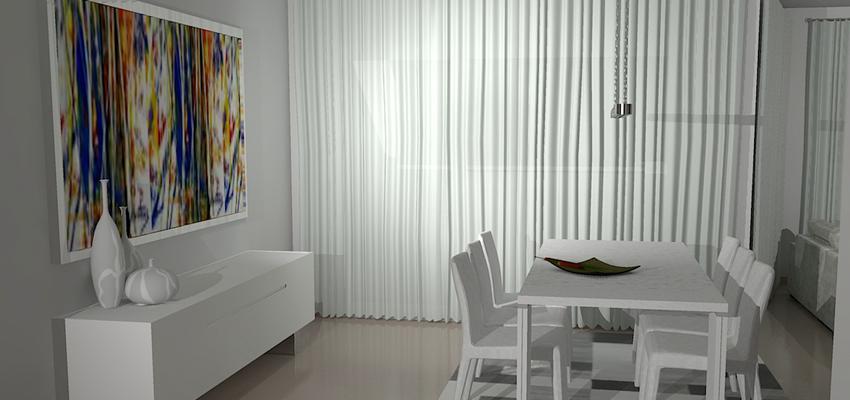 Comedor Estilo contemporaneo Color rosa, beige, blanco  diseñado por David y Luis Miguel | Interiorista | Copyright L'AGABE
