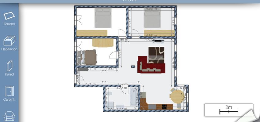 Baño, Cocina, Salon Estilo moderno Color ocre, amarillo, azul oscuro  diseñado por Reforma tu casa | Gremio | Copyright Amara proyecto