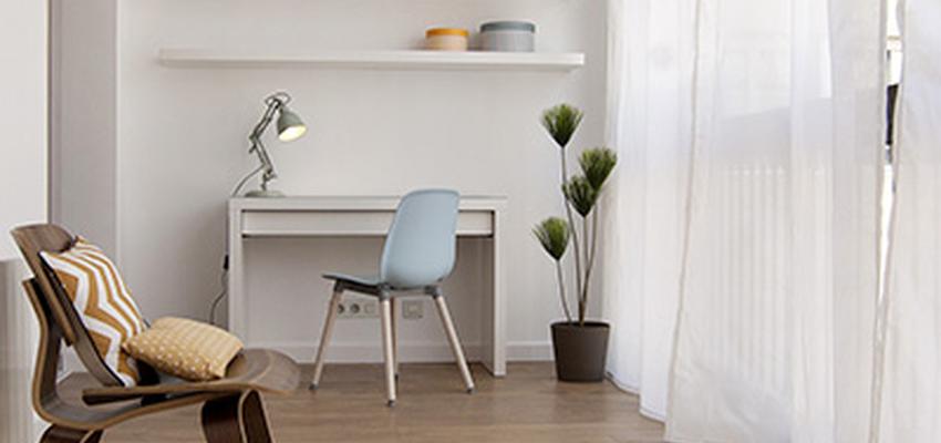 Estudio, Exterior, Galería Estilo contemporaneo Color amarillo, turquesa, blanco  diseñado por Trazo interiorismo | Interiorista 