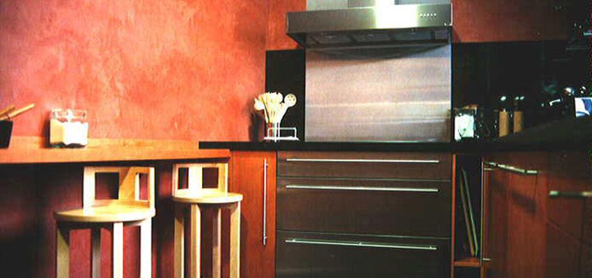 Cocina Estilo contemporaneo Color rojo, amarillo  diseñado por FERNANDO POLO | Arquitecto Técnico 