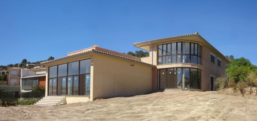 Exterior Estilo contemporaneo Color beige, marron  diseñado por jaime navas rubio | Arquitecto 
