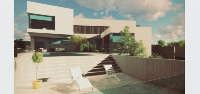 Exterior Estilo moderno Color blanco  diseñado por LACAL arquitectura | Arquitecto | Copyright LACAL arquitectura. Arquitectos Granada