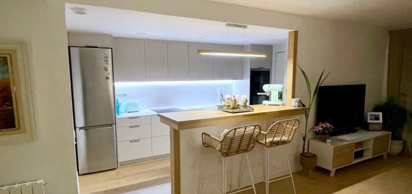 Comedor, Cocina, Salon Estilo moderno Color blanco  diseñado por RSB instalaciones & Reformas | Gremio 