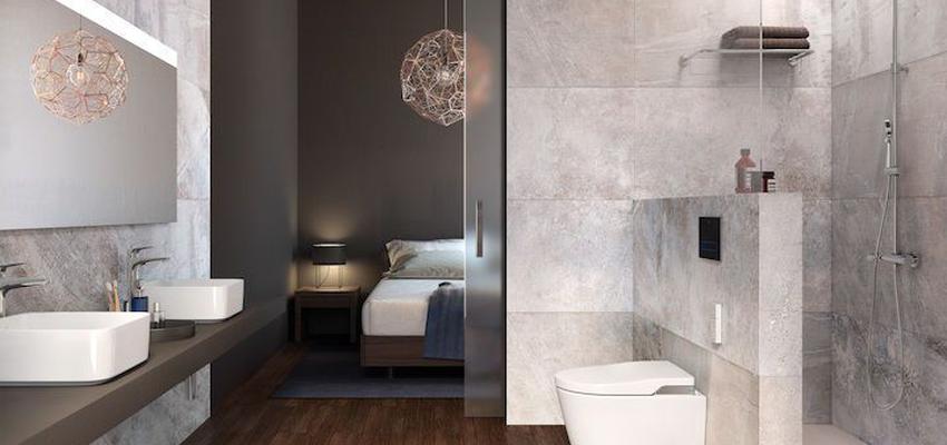 Baño, Dormitorio, Estudio Estilo moderno Color gris  diseñado por TEXAPRO | Reformista, constructor | Copyright IMAGEN PROPIA.
