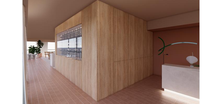 Bodega, Cafeteria Estilo contemporaneo Color rosa, rosa, plateado  diseñado por Flavia Andolfi | Interiorista | Copyright Soy el proprietario