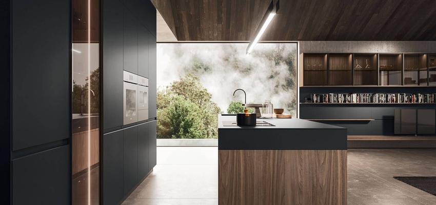 Cocina Estilo moderno Color marron, marron  diseñado por Arrital Cucine | Reformista, constructor | Copyright Cocina de diseño italiano con isla central