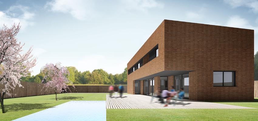 Piscina, Exterior, Jardin style moderno color marron, marron, negro  diseñado por 08023 Architects | Arquitecto 