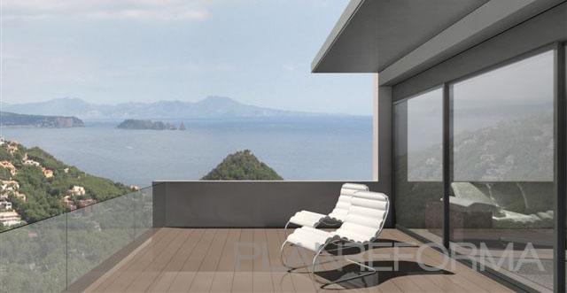 Terraza, Balcon, Porche, Exterior style contemporaneo color marron, gris  diseñado por 08023 Architects | Arquitecto 