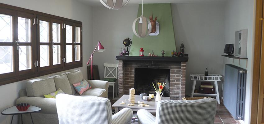 Recibidor, Salon style rustico color amarillo, verde, marron  diseñado por Dos en la Maceta. | Arquitecto 