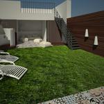 Exterior Estilo contemporaneo Color verde, marron, blanco, gris