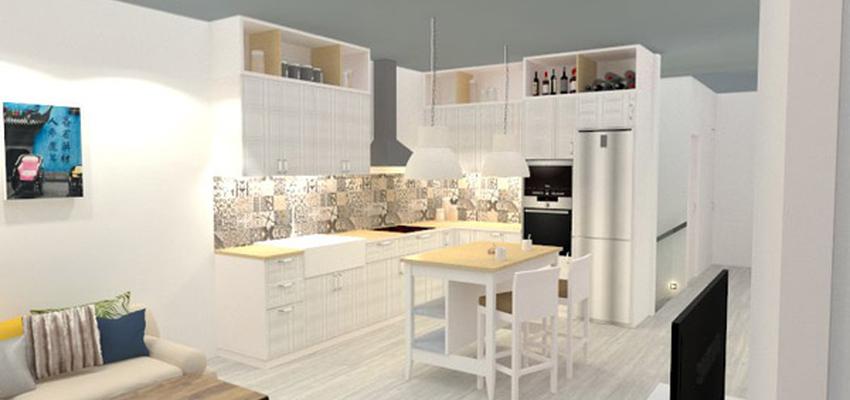 Comedor, Cocina Estilo vintage Color beige, marron, blanco  diseñado por AIMA Estudio - Ana L. Padilla | Arquitecto 