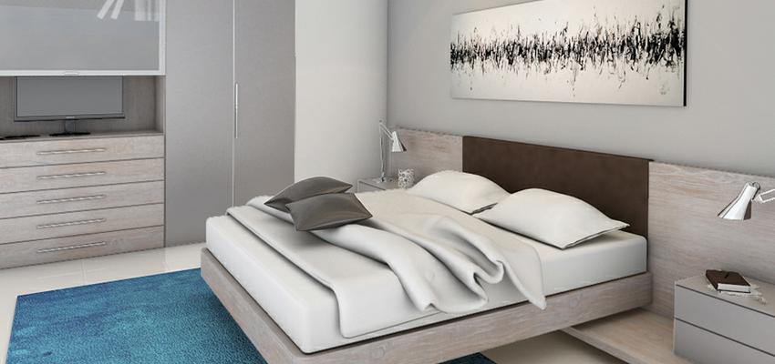 Dormitorio, Vestidor, Loft Estilo moderno Color azul, marron, beige  diseñado por Laura Muñoz Sánchez | Interiorista 