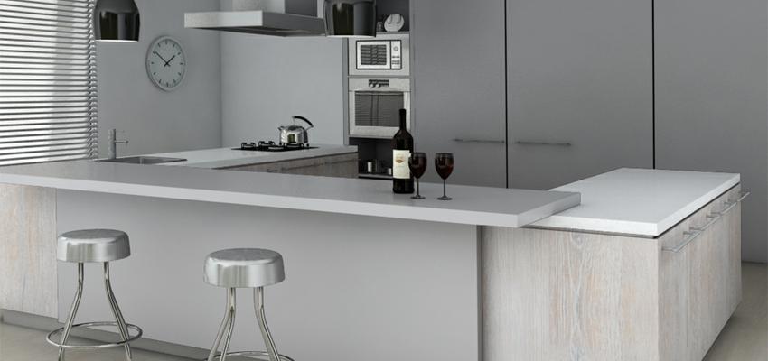 Comedor, Cocina, Loft Estilo contemporaneo Color beige, blanco, gris  diseñado por Laura Muñoz Sánchez | Interiorista 